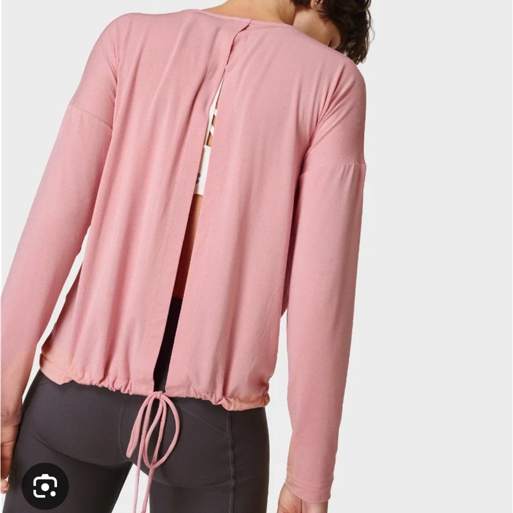 NWOT Sweaty Betty Free flow open back top